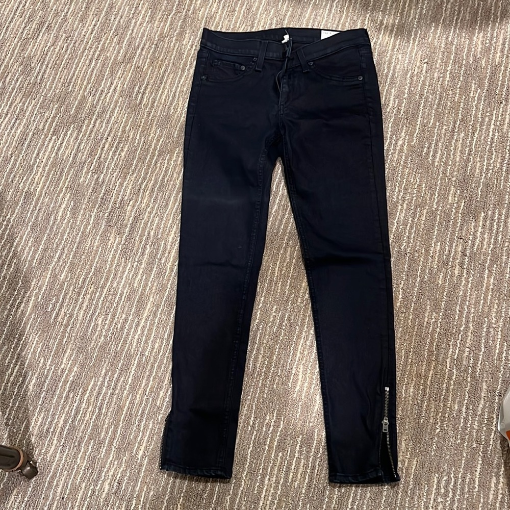Rag and bone leather jeans